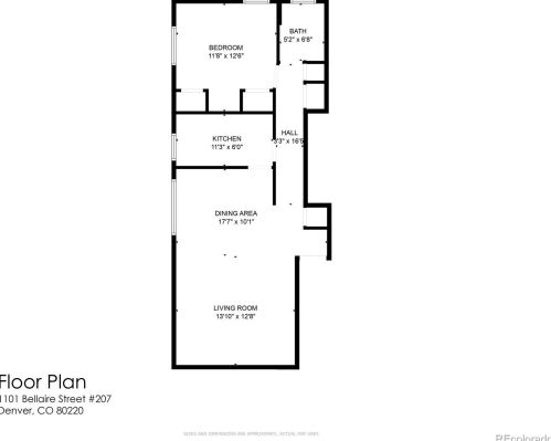 1101 Bellaire St, Denver CO  80220-6205 exterior