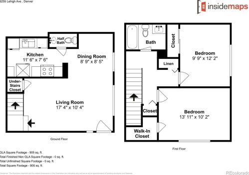 9255 Lehigh Ave, Denver CO  80237-1961 exterior