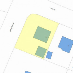 5 King St, Newton MA 02466-1203 plot plan