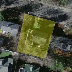 28 Cabot St, Newton MA  02458-2502 aerial view