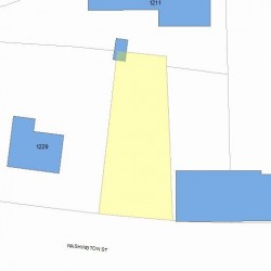 1221 Washington St, Newton MA 02465-2122 plot plan