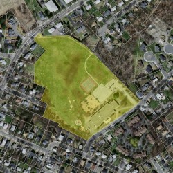 171 Pine St, Newton MA  02466-1132 aerial view