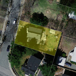 36 Rangeley Rd, Newton MA  02465-1224 aerial view