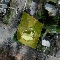 312 Quinobequin Rd, Newton MA  02468-2104 aerial view