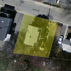 10 Upham St, Newton MA  02465-1520 aerial view