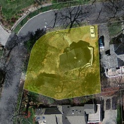 40 Caroline Park, Newton MA 02468-1102 aerial view