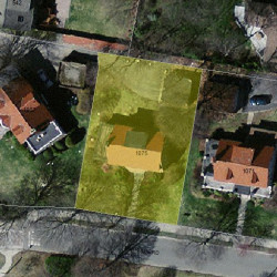 1075 Commonwealth Ave, Newton MA 02459-1447 aerial view
