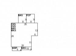 34 Alden Pl, Newton MA  02465-1529 floor plan