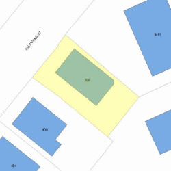 396 California St, Newton MA 02460-1207 plot plan