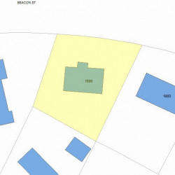 1886 Beacon St, Newton MA  02468-1442 plot plan
