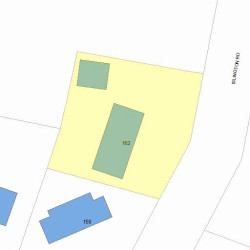 162 Islington Rd, Newton MA 02466-1012 plot plan