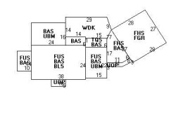 84 Evelyn Rd, Newton MA  02468-1021 floor plan