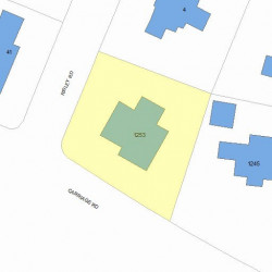 1253 Commonwealth Ave, Newton MA 02465-2910 plot plan
