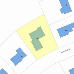 446 Brookline St, Newton MA 02459-3146 plot plan