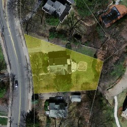 204 Grove St, Newton MA  02466-2235 aerial view