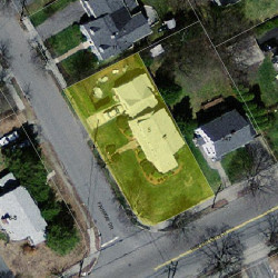 5 Fairway Dr, Newton MA 02465-1712 aerial view