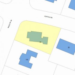 60 Puritan Rd, Newton MA 02461-1037 plot plan