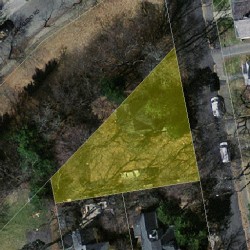 19 Bowdoin St, Newton MA  02461-1431 aerial view