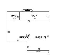 52 Nardell Rd, Newton MA  02459-2821 floor plan