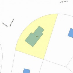 160 Varick Rd, Newton MA  02468-1832 plot plan