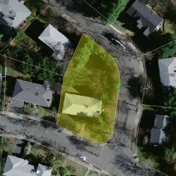 58 Donna Rd, Newton MA  02459-2805 aerial view