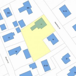 11 Parsons St, Newton MA 02465-2135 plot plan