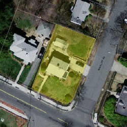 211 Woodward St, Newton MA 02468-2029 aerial view