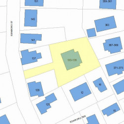 135 Edinboro St, Newton MA 02460-1337 plot plan