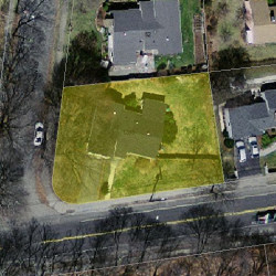 1285 Beacon St, Newton MA  02468-1736 aerial view