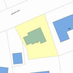 112 Nonantum St, Newton MA  02458-2444 plot plan