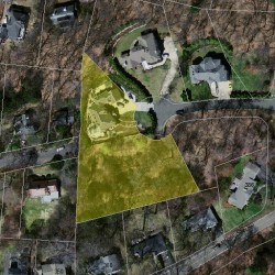 20 Laura Rd, Newton MA  02468-2163 aerial view