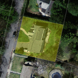 99 Pickwick Rd, Newton MA 02465-2818 aerial view