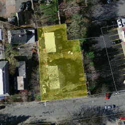 23 Pearl St, Newton MA  02458-1635 aerial view