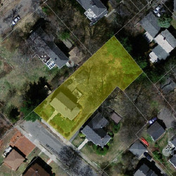 17 Mayflower Ter, Newton MA 02461-1305 aerial view