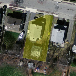 16 Arbor Rd, Newton MA 02465-1101 aerial view