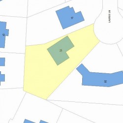 25 Laurus Ln, Newton MA  02459-3138 plot plan