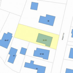 93 Jewett St, Newton MA 02458-1540 plot plan