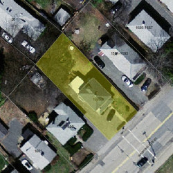 1595 Washington St, Newton MA  02465-2222 aerial view