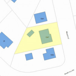 1347 Walnut St, Newton MA 02461-1852 plot plan