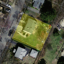 98 Hawthorne Ave, Newton MA  02466-3004 aerial view