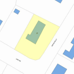 87 Sheridan St, Newton MA  02465-1037 plot plan