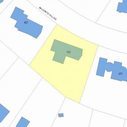 165 Baldpate Hill Rd, Newton MA  02459-2853 plot plan