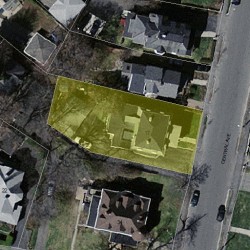 17 Central Ave, Newton MA 02460-1706 aerial view