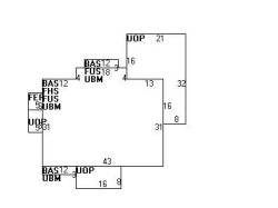 544 Ward St, Newton MA 02459-1136 floor plan