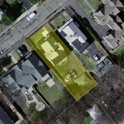 32 Floral St, Newton MA 02461-1245 aerial view