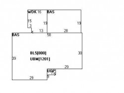 42 Fairhaven Rd, Newton MA 02459-3424 floor plan