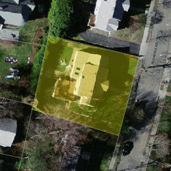 39 Avondale Rd, Newton MA  02459-1618 aerial view