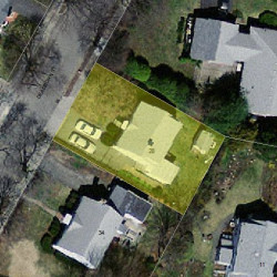 28 Dearborn St, Newton MA 02465-1534 aerial view
