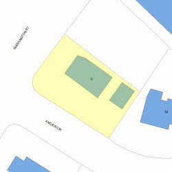 6 Angier Cir, Newton MA 02466-2901 plot plan