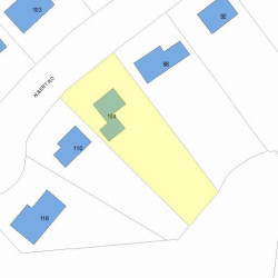 104 Albert Rd, Newton MA 02466-1303 plot plan